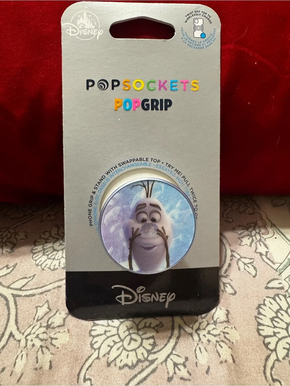 Disney PopSockets PopGrip Olaf Phone Grip - White/Blue/Purple